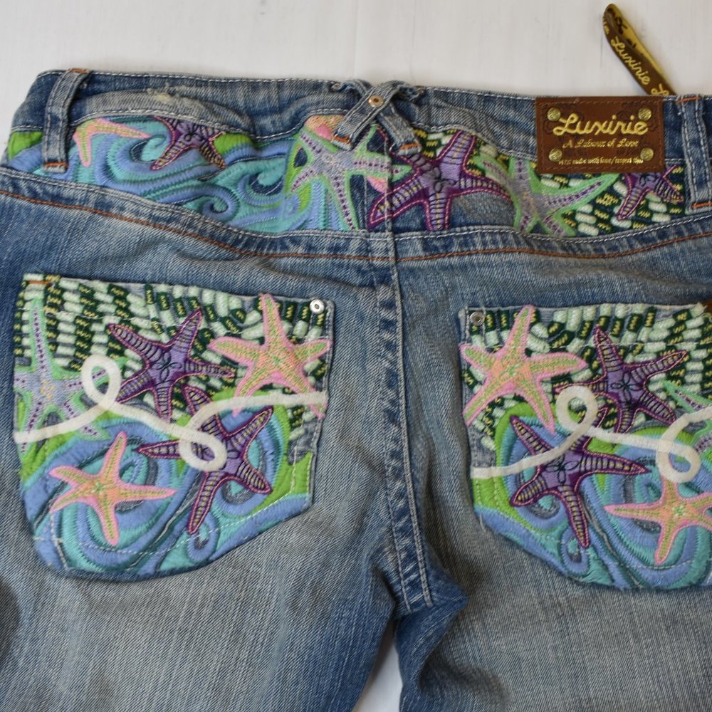 3 Pair Luxirie By Lrg Juniors/Womens Denim Jeans Waist Size 26 - Picture 15 of 16